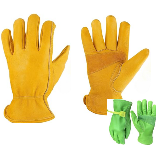 Yellow Reinforced Garden Gloves