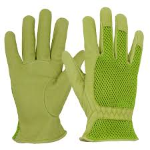 Green Garden Gloves – Mesh back